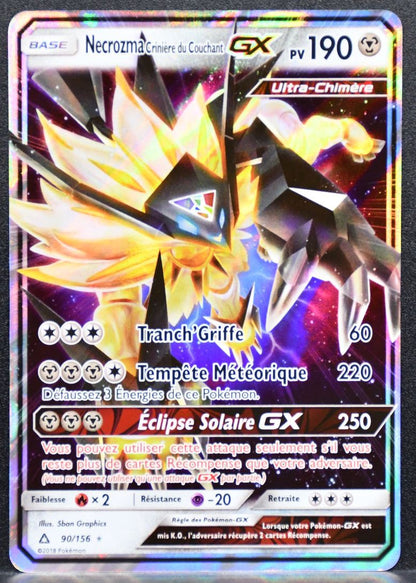 Pokémon Necrozma Crinière du Couchant GX French Sun & Moon Ultra Prism 090/156