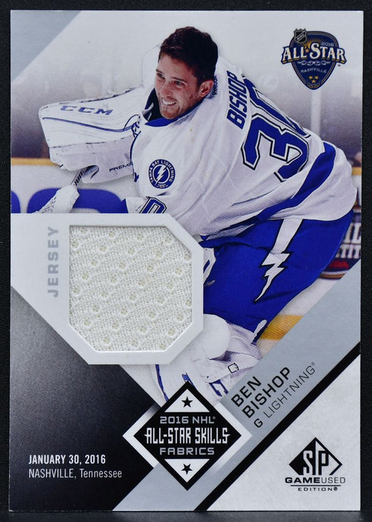 2016-17 SP Game Used 2016 All-Star Skills Fabrics Ben Bishop Lightning Jersey 2838