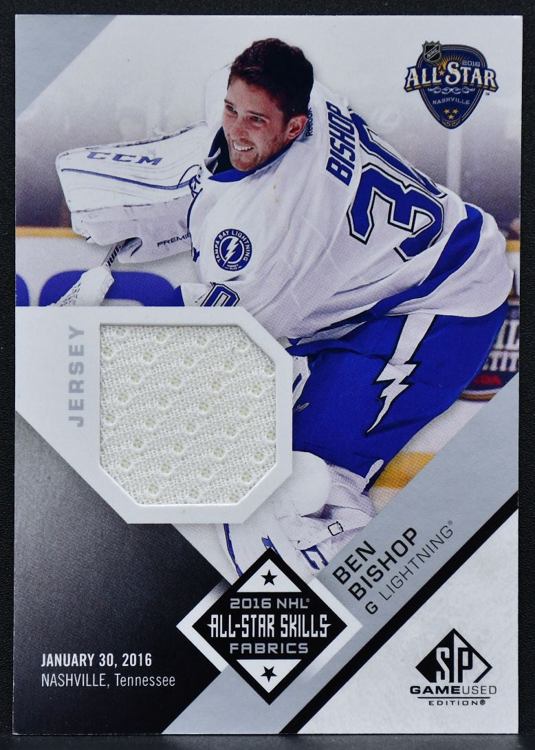 2016-17 SP Game Used 2016 All-Star Skills Fabrics Ben Bishop Lightning Jersey 2838