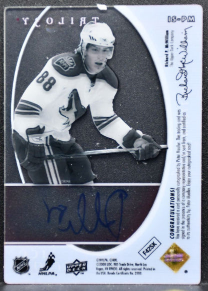 2008-09 Upper Deck Trilogy Ice Scripts Peter Mueller Phoenix Coyotes Auto 5566