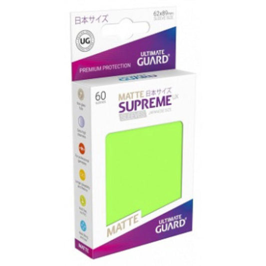 Ultimate Guard Sleeves Supreme Ux Small Matte Lt Green 60Ct