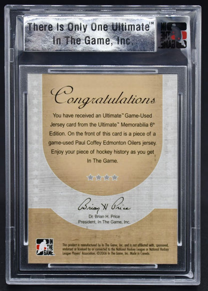 2005-06 ITG 6th Ultimate Game-Used Jersey Paul Coffey /25 Jersey