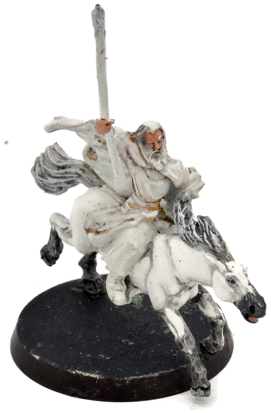 THE LORD OF THE RINGS Gandalf The White On Shadowfax #1 METAL Middle Earth