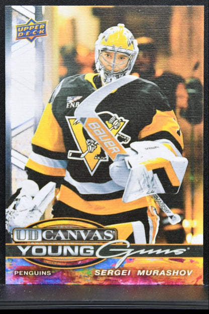 2025-26 UD Extended Series UD Canvas Young Guns Sergei Murashov Penguins RC 8693