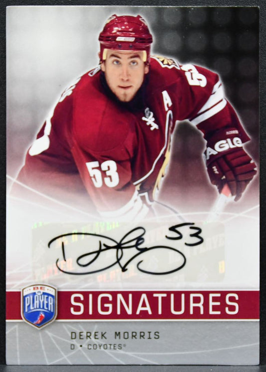 2008-09 Upper Deck Be a Player Signatures Derek Morris S-MO Coyotes Auto 2632