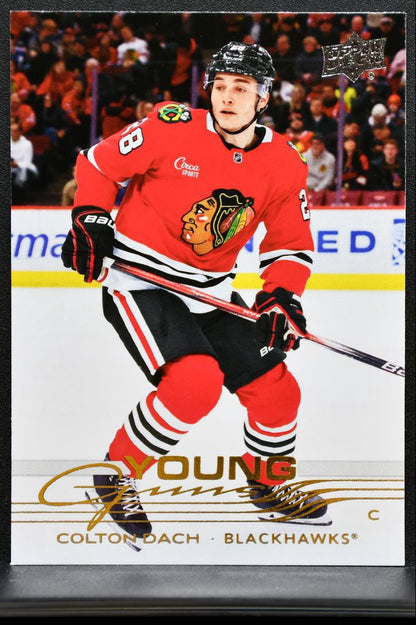 2025-26 Upper Deck Series 1 Young Guns Colton Dach Chicago Blackhawks RC 7511