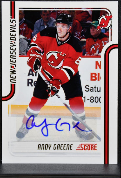 2011-12 Panini Score Signatures Andy Greene 286 New Jersey Devils Auto 1516