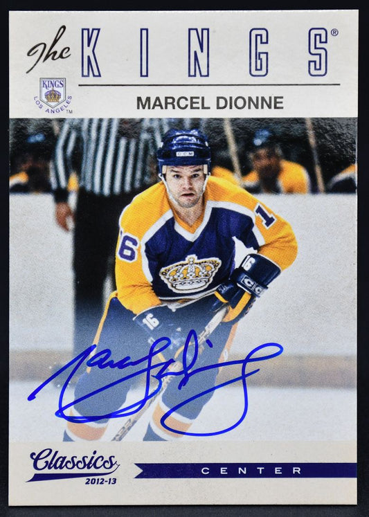 2012-13 Panini Classics Signatures Marcel Dionne 11 Auto