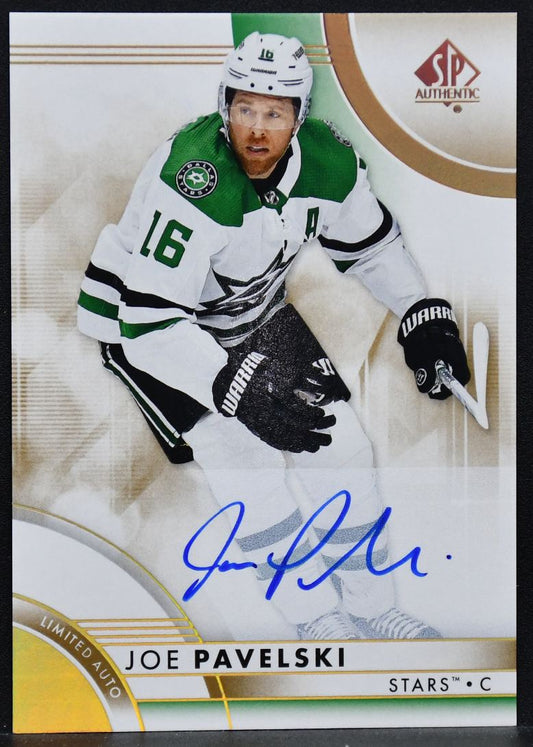 2023-24 SP Authentic Limited Auto Joe Pavelski 25 Dallas Stars Auto