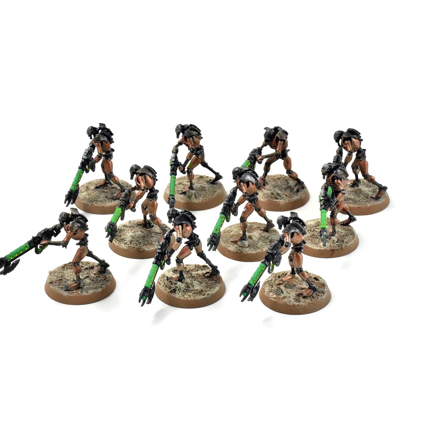 NECRONS 10 Warriors #4 WELL PAINTED Warhammer 40K