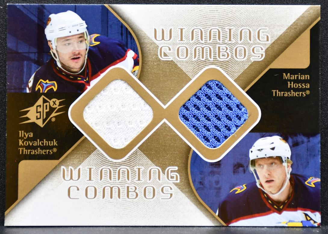 2007-08 SPx Winning Combos Ilya Kovalchuk/Marian Hossa Thrashers Jersey 5856