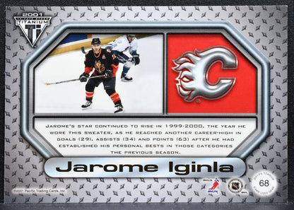 2000-01 Pacific Private Stock Titanium Game-Used Gear Jarome Iginla Jersey 1250