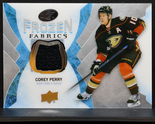 2016-17 Upper Deck ICE Frozen Fabrics Corey Perry Anaheim Ducks Jersey 0993