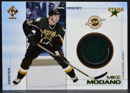 2001-02 Pacific Private Stock Jersey Mike Modano 39 Dallas Stars Jersey 8759