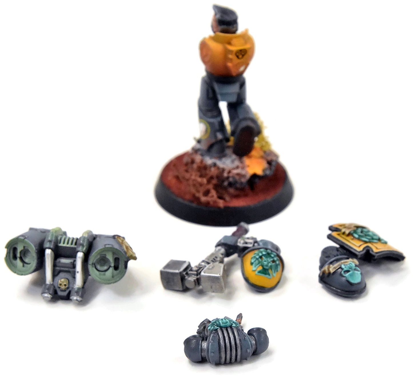 SPACE MARINES Captain #3 WELL PAINTED Warhammer 40K