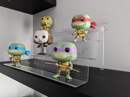 EvoRetro Acrylic Display Stand 4-step 2pk