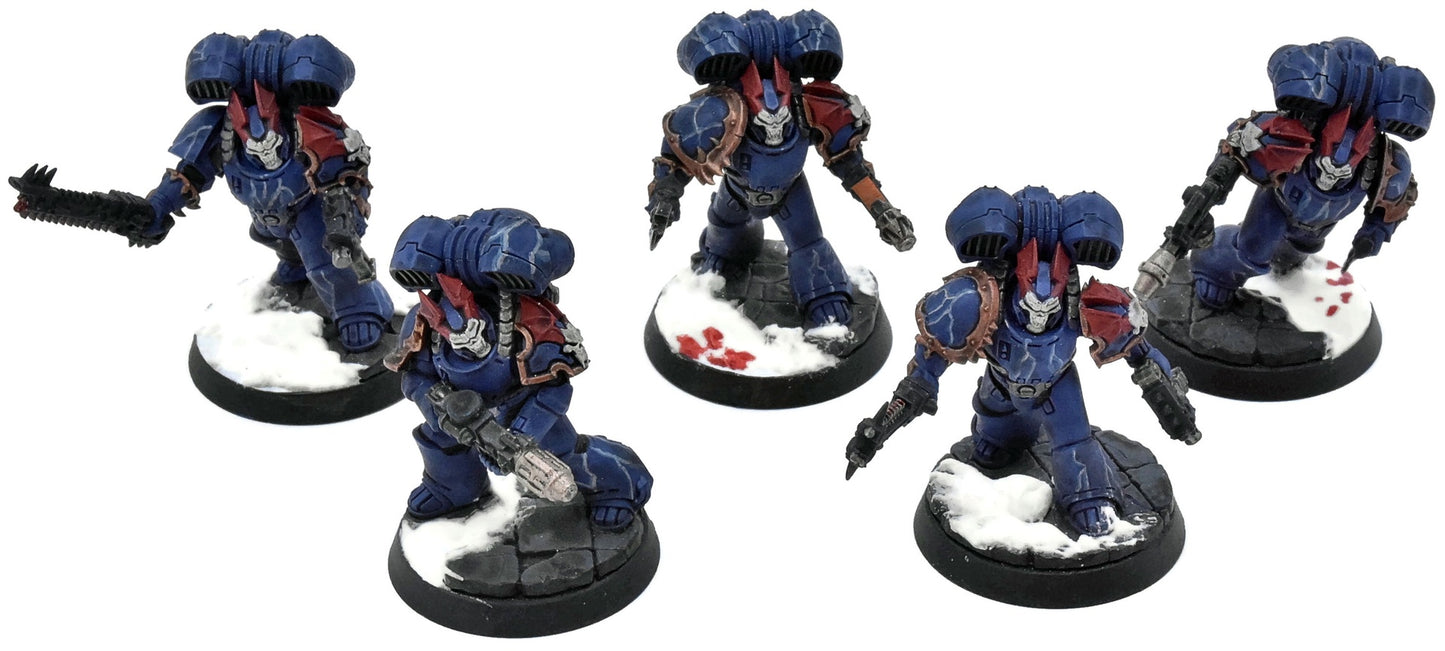 Horus Heresy 5 Assault Squad #1 WELL PAINTED The Horus Heresy Night Lords