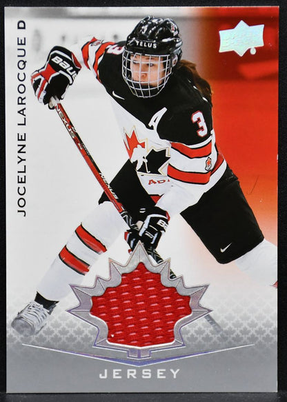 2021-22 UD Team Canada Women Jersey Jocelyne Larocque 62 Canada Jersey
