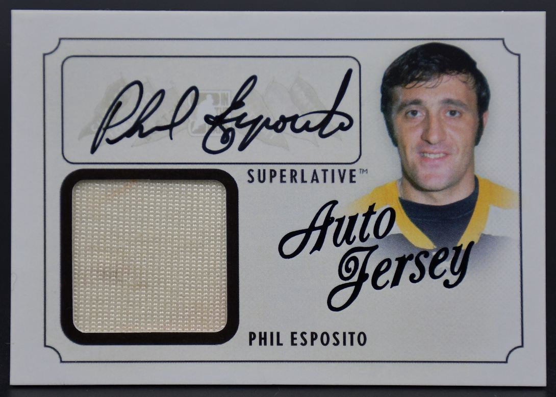 2013-14 Dans le jeu, six premiers superlatifs, maillot autographié superlatif Esposito