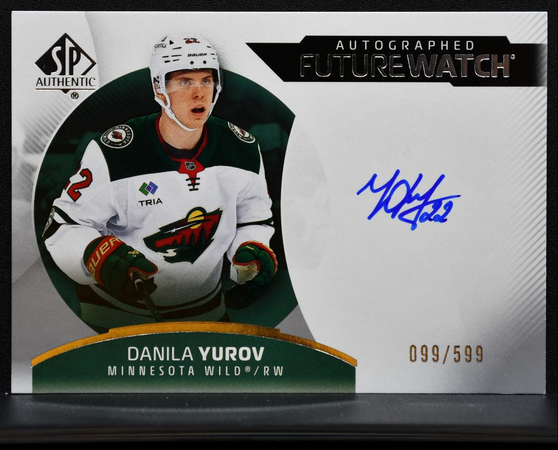 2025-26 SP Authentic Future Watch Auto Horizontal Yurov RC Auto 099/599 2515