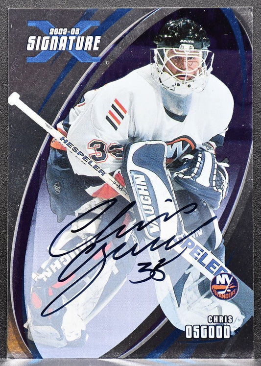 2002-03 In the Game Signature Chris Osgood 110 New York Islanders Auto 1368