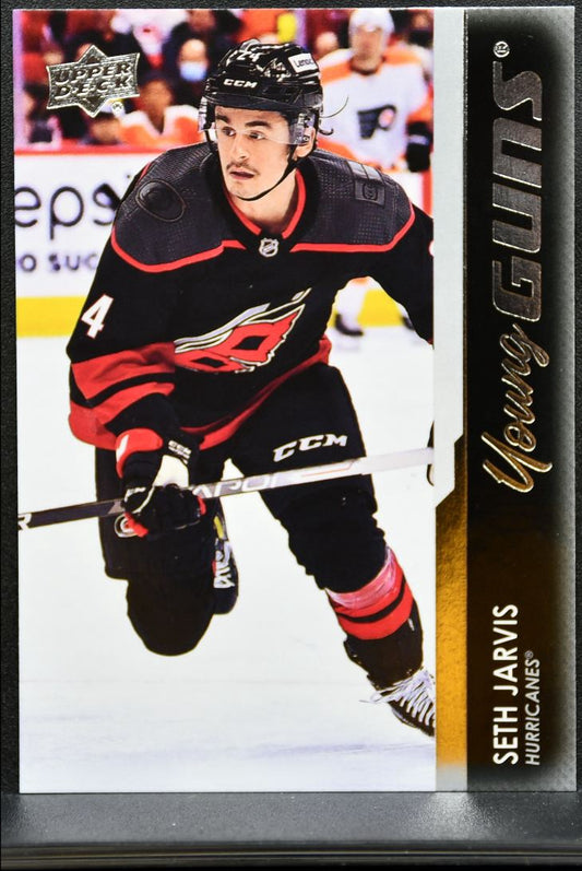 2021-22 UD Extended Series Young Guns Seth Jarvis 745 Hurricanes RC 0311
