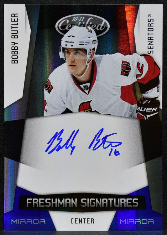 2010-11 Panini Certified Mirror Blue Freshman Signatures Butler 183 RC Auto 4693
