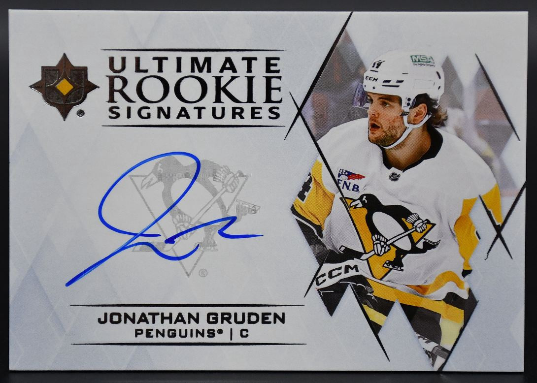 2023-24 UD Ultimate Collection Jonathan Gruden Pittsburgh Penguins RC Auto