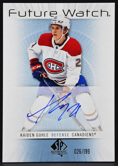2022-23 SP Authentic 2012-13 Retro Future Watch Autographs Guhle RC Auto 026/199