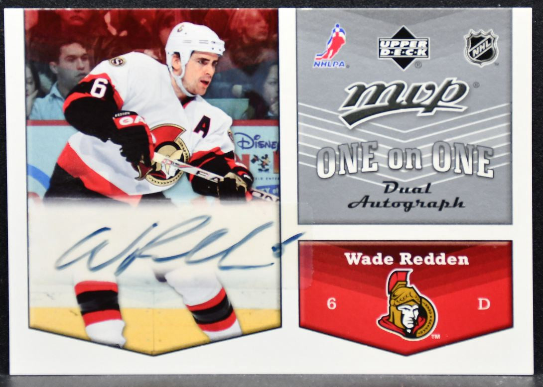 2007-08 Upper Deck MVP One on One Dual Auto Martin Gerber Senators Auto 6938