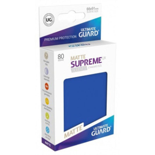 Ultimate Guard Sleeves Supreme Ux Matte Blue 80Ct