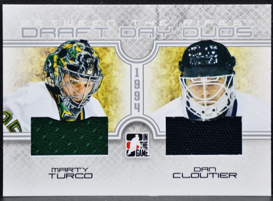 2008-09 ITG Between The Pipes Draft Day Duos Jerseys Turco Stars Jersey 2515