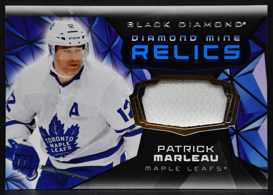 25-26 UD Black Diamond Mine Relics Patrick Marleau DMR-PM Maple Leafs Jersey 2714
