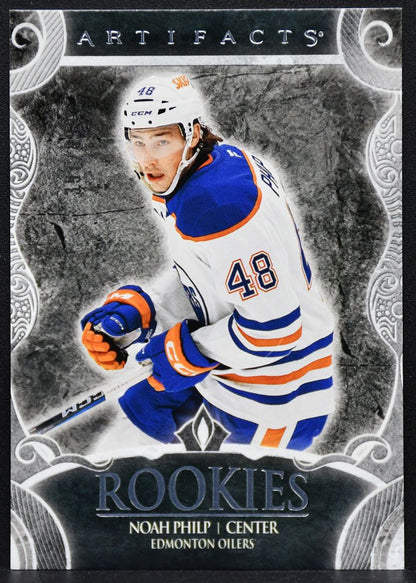 2024-25 UD Artifacts Rookies Silver Noah Philp 212 Edmonton Oilers RC 391/999 2265