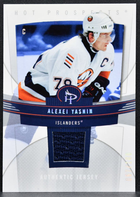 2006-07 Fleer Hot Prospects Jersey Alexei Yashin 61 Islanders Jersey 2570