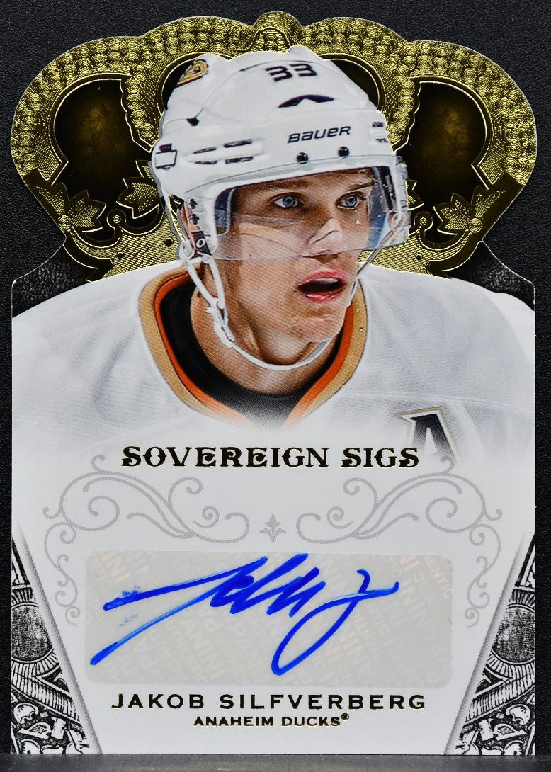 2013-14 Panini Crown Royale Sovereign Sigs Jakob Silfverberg Ducks Auto 1320