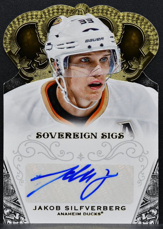 2013-14 Panini Crown Royale Sovereign Sigs Jakob Silfverberg Ducks Auto 1320