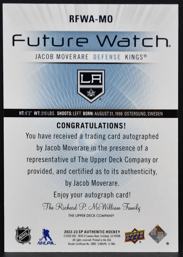 2022-23 SP Authentic 2012-13 Retro Future Watch Moverare Kings Auto 228/699 9154