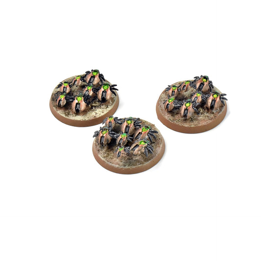 NECRONS 3 Scarab Swarms #3 WELL PAINTED Warhammer 40K