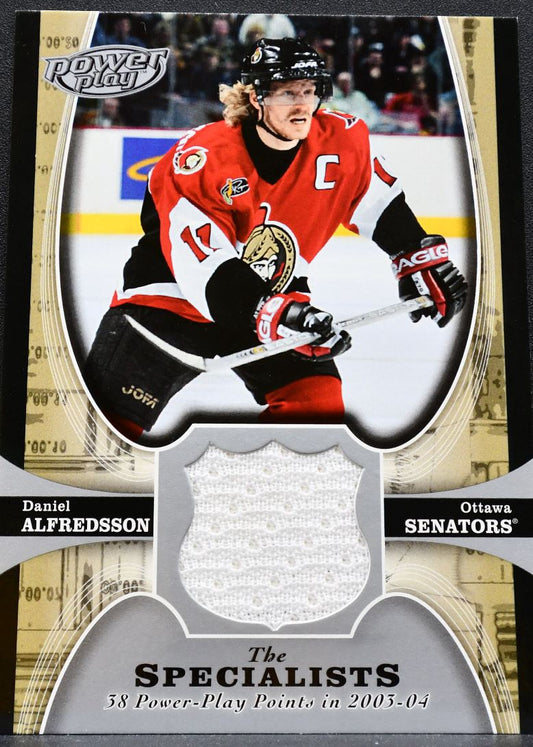 2005-06 Upper Deck PowerPlay Specialists Daniel Alfredsson Senators Jersey 5413