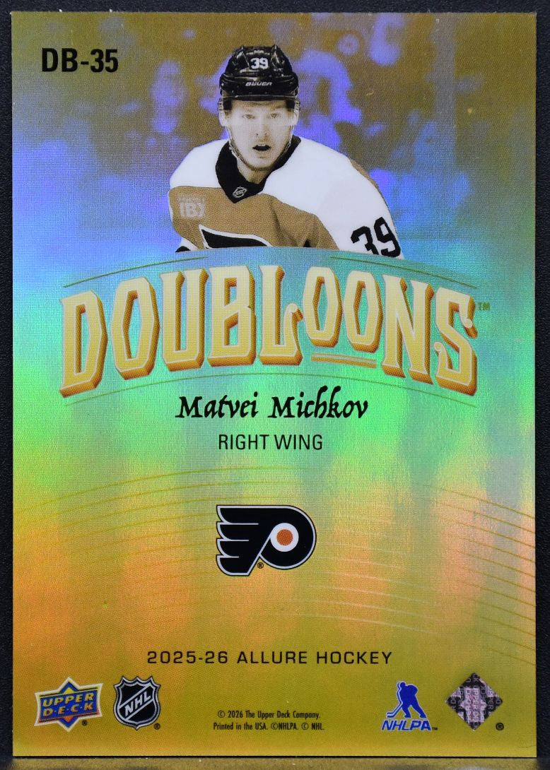 2025-26 Upper Deck Allure Doubloons Matvei Michkov DB-35 1401
