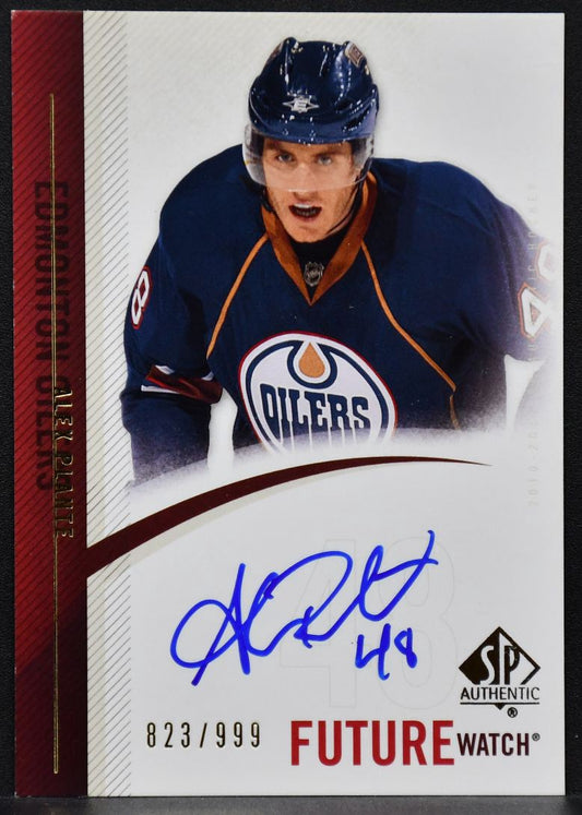2010-11 SP Authentic Future Watch Auto Alex Plante 282  RC Auto 823/999