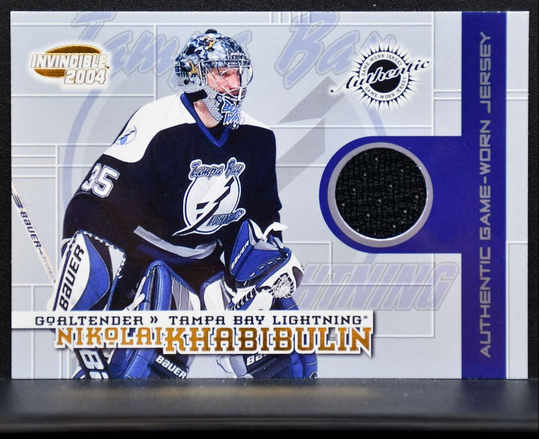 2003-04 Pacific Invincible Jersey Nikolai Khabibulin 136/625 Jersey 6484