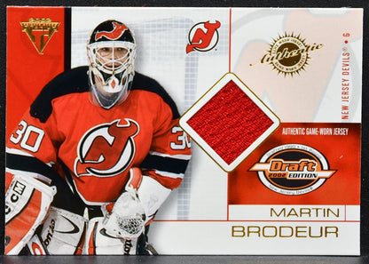 2002-03 Pacific Private Stock Titanium Draft Edition Martin Brodeur Jersey 9431