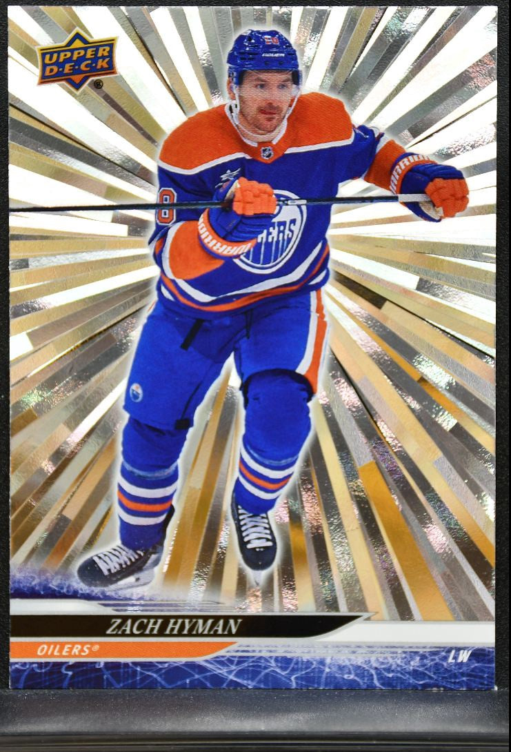 2024-25 Upper Deck Extended Series Outburst Zach Hyman 555 Edmonton Oilers 0656