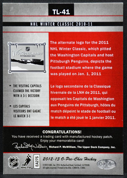 2012-13 O-Pee-Chee NHL Winter Classic Patch Winter Classic TL-41 Patch 3521