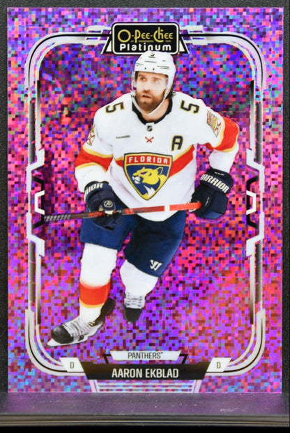 2025-26 O Pee Chee Platinum Violet Pixels Aaron Ekblad 174 Panthers 052/299 8013