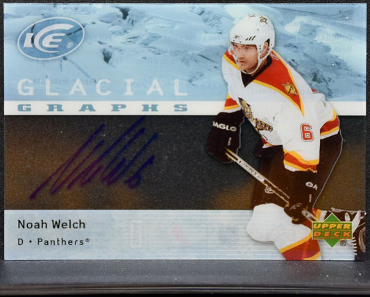 2007-08 UD Ice Glacial Graphs Noah Welch GG-NW Florida Panthers Auto 1554