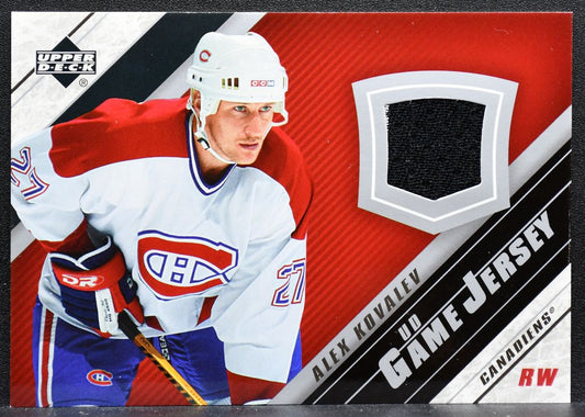 2005-06 UD Series 2 UD Game Jersey Alex Kovalev J2-AK Canadiens Jersey 3506