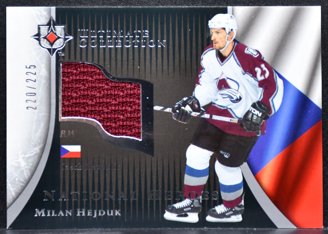 2005-06 UD Ultimate Collection National Heroes Hejduk 220/225 Jersey 7607